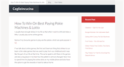 Desktop Screenshot of ceglieincucina.com